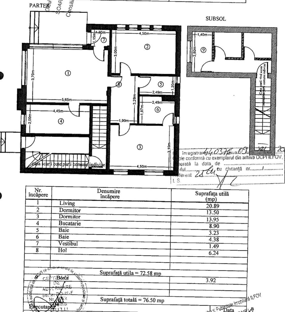 3 camere | Pipera | Matei Millo | 2 terase | boxa + parcare - Schiță 17
