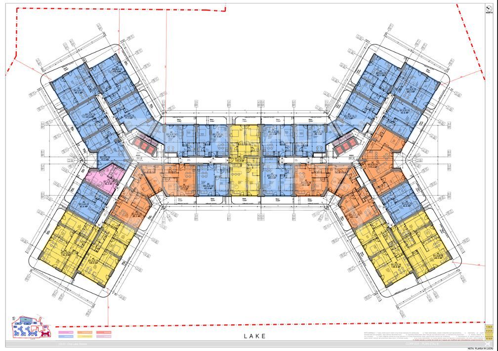 Vânzare, apartament 1 dormitor, vedere spre lac, One Lake District - Schiță 8