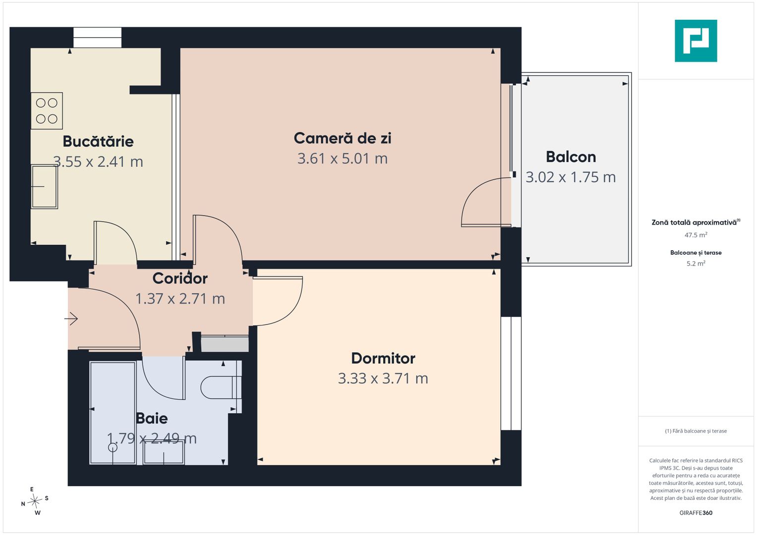 Închiriere 2 Camere | Nusco City Faza 2 - Poză 8