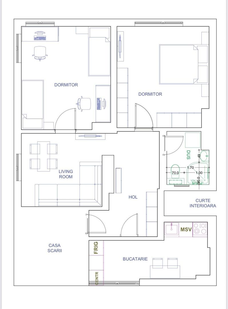 DE VANZARE APARTAMENT 3 CAMERE UNIRII-ROND ALBA IULIA|CENTRALA PROPRIE - Poză 7