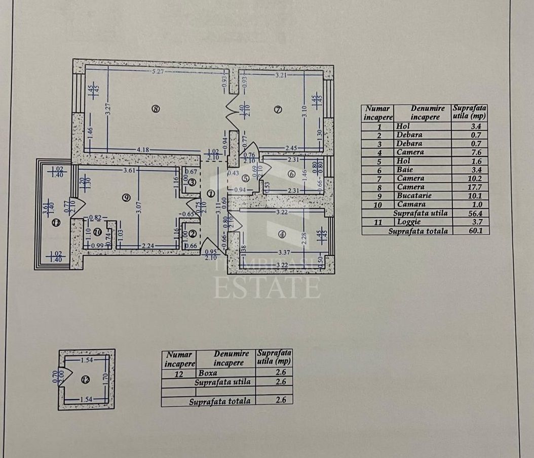 SECTOR 3 - Baba Novac | 3 camere renovat de Designer - Schiță 17