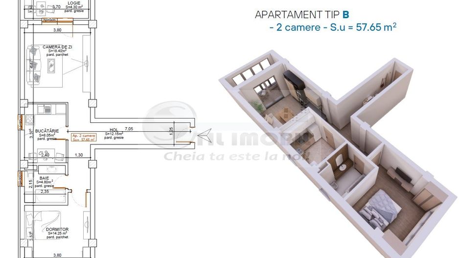 Apartament 2 camere - Pacurari - Strada Soarelui - Poză 1
