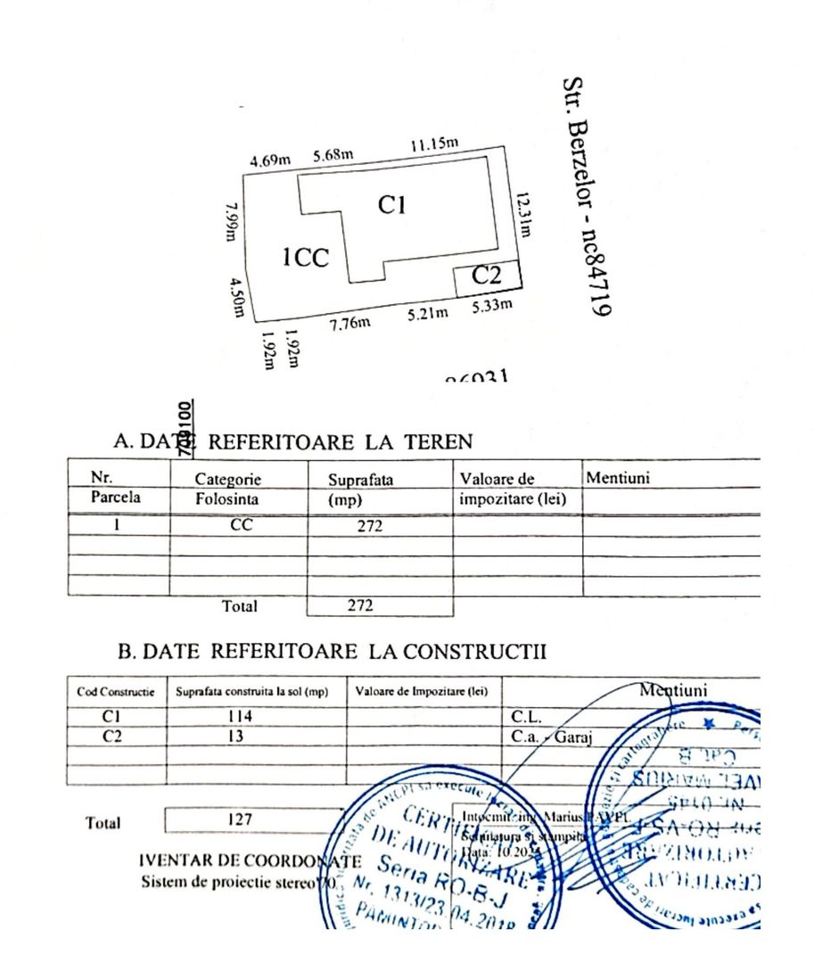 CASĂ INDIVIDUALĂ cu teren 272 mp, VASLUI - zona CARTIER; - Poză 14