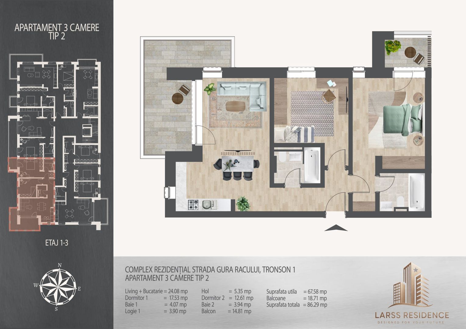 Apartament 3 camere Theodor Pallady metrou,Langa scoala Victor Brauner - Poză 7