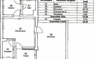 AP. 2 CAMERE LACUL MORII, BLOC NOU, CENTRALA, MOBILAT/UTILAT MODERN - Schiță 14