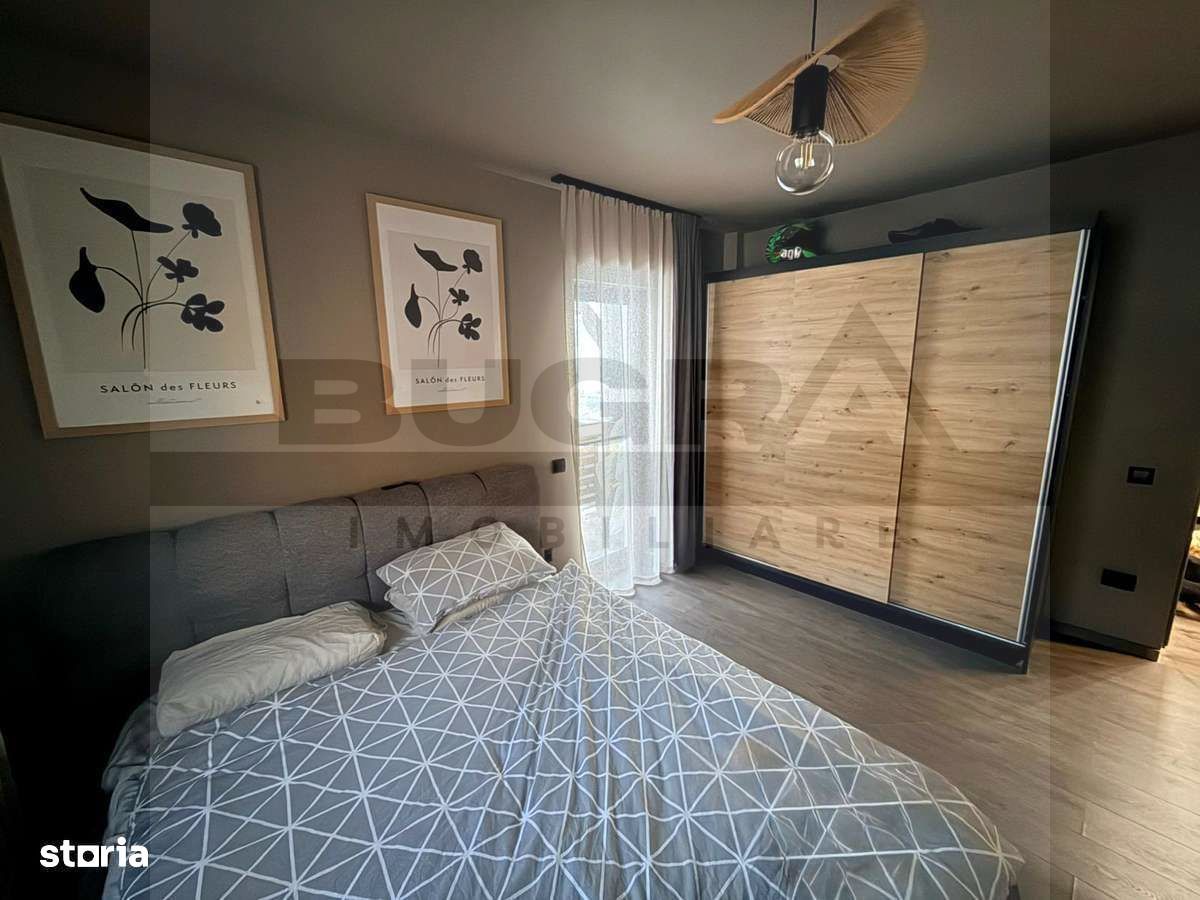 Apartament de 2 camere ultrafinisat, 59,6mp, parcare, nou, Apahida - Poză 8