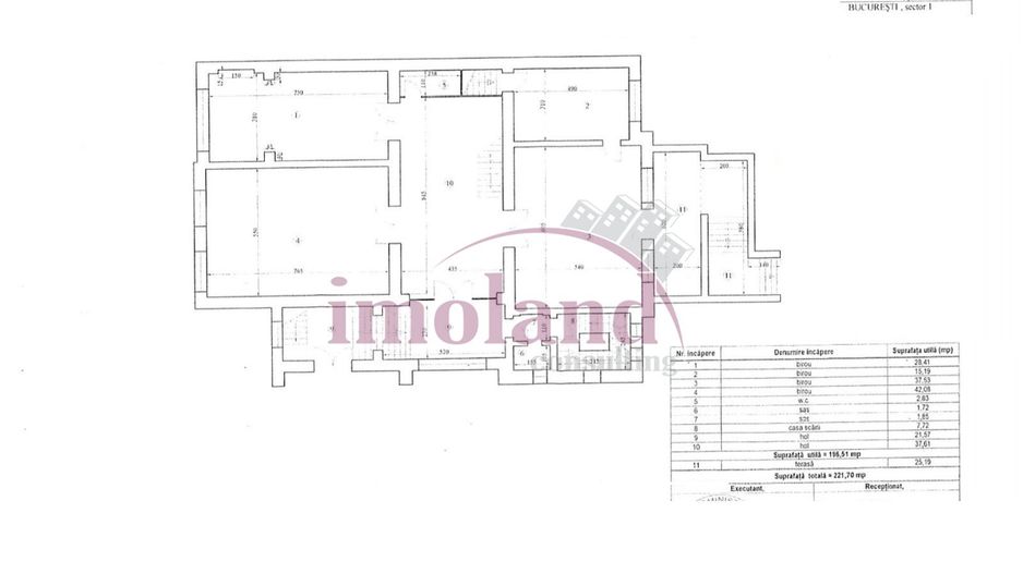 Vila - Piata Romana - inchiriere - Schiță 37