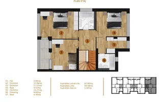 Vanzare - vila noua - 4 camere - Pipera-Iancu Nicolae - Schiță 23
