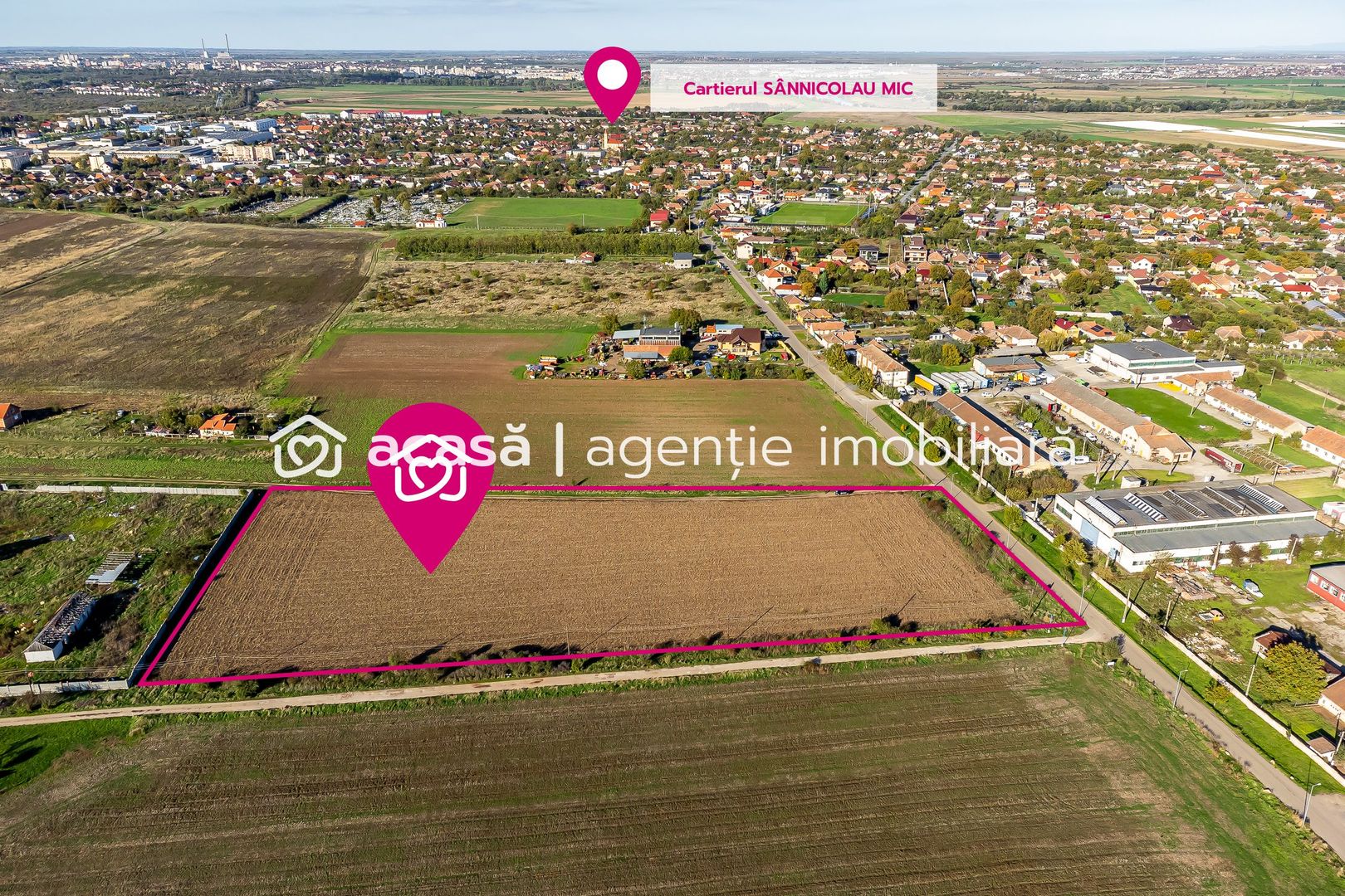 Teren de case în Sânnicolau Mic la 25 eur/mp - Poză 1