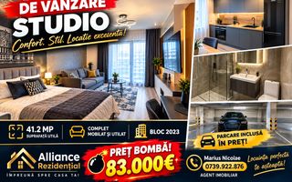 Metrou Berceni Studio mobilat utilat cu parcare - Poză 1