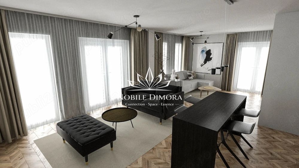 Penthouse deosebit cu 2 camere si terasa de 70 mp - vedere panoramica - Poză 2