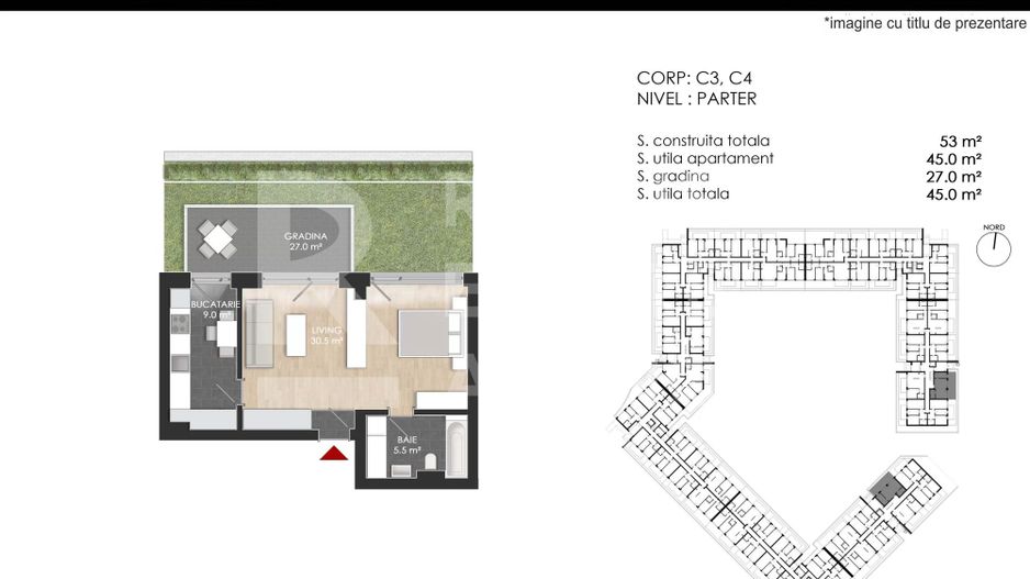 Vânzare, apartament cu 1 cameră în zona Bucureștii Noi - Poză 3