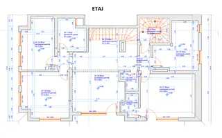 Etaj de vila - inchiriere office - Primaverii - Schiță 13