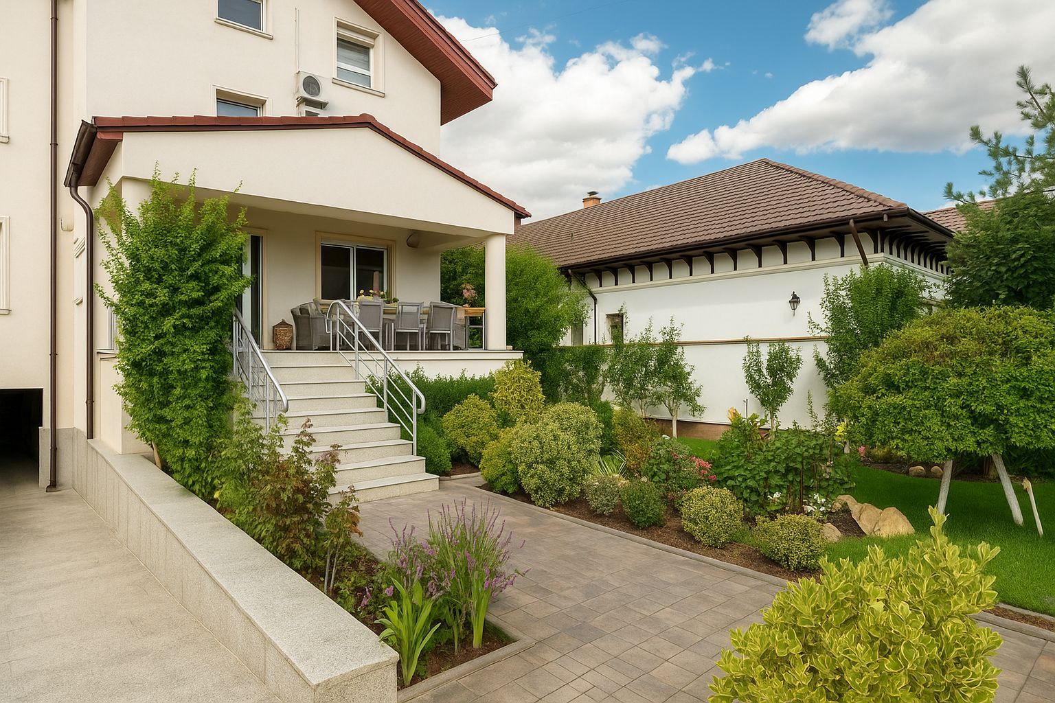 Vilă excepțională cu lift, piscina și teren de 1000 mp | VOLUNTARI - Poză 1