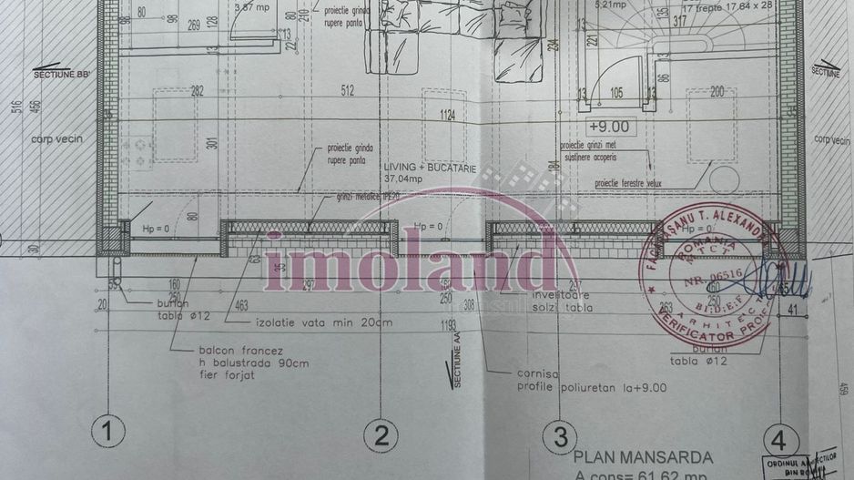 Imobil NOU - D+P+2+M - vanzare - Polona-Calea Dorobanti - Schiță 15