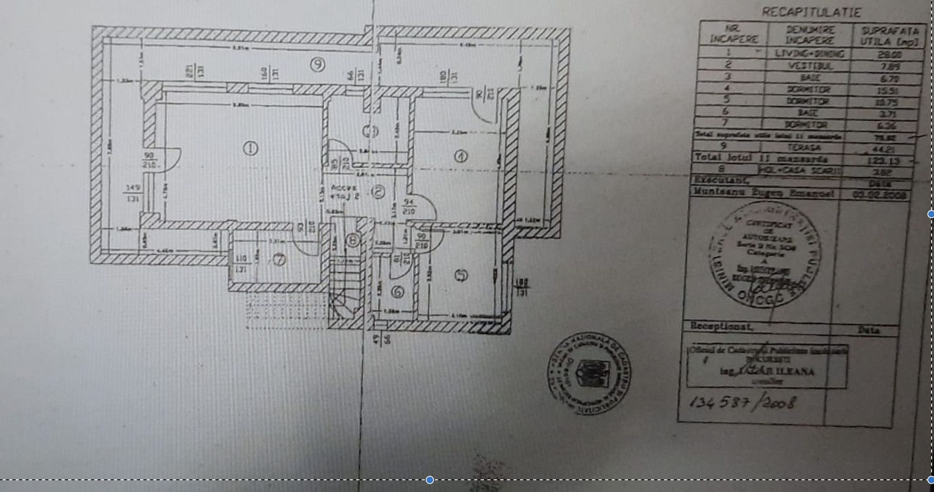 APARTAMENT 3 CAMERE | 80MP | TERASA 44MP - Schiță 16