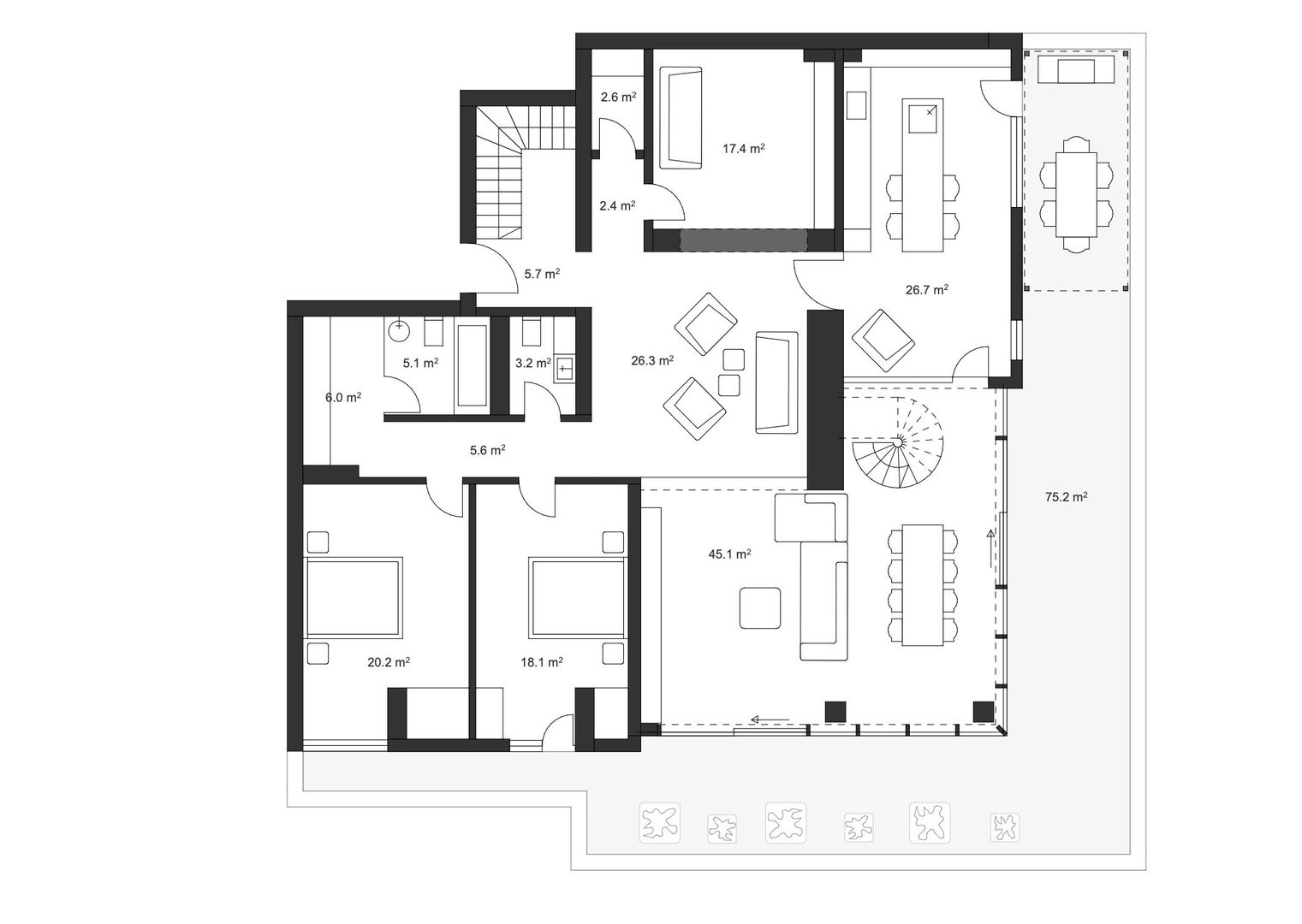 Floreasca | Penthouse | Duplex | Pescariu | Terasa - Schiță 29