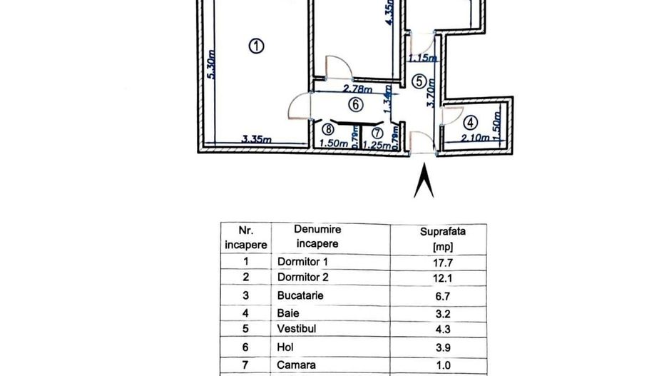 Apartament 2 camere zona Jean Steriadi - Auchan Titan - Poză 7