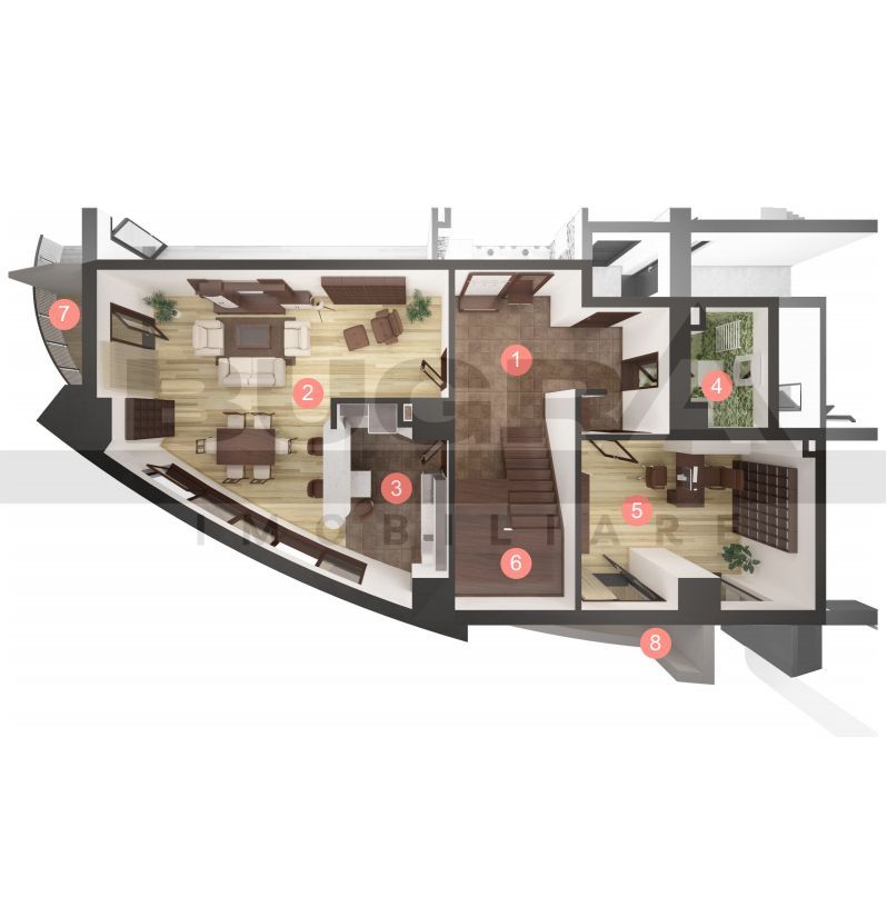 Penthouse pe 2 niveluri de vanzare, 200 mp utili - Poză 2