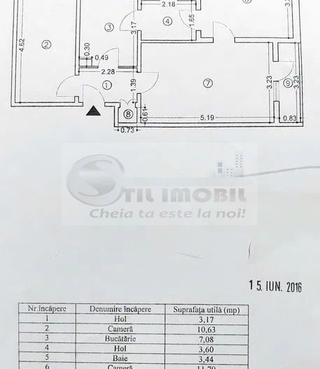 Ap 3 camere – 59,60 mp – zona Tudor 110.000 € - Poză 5
