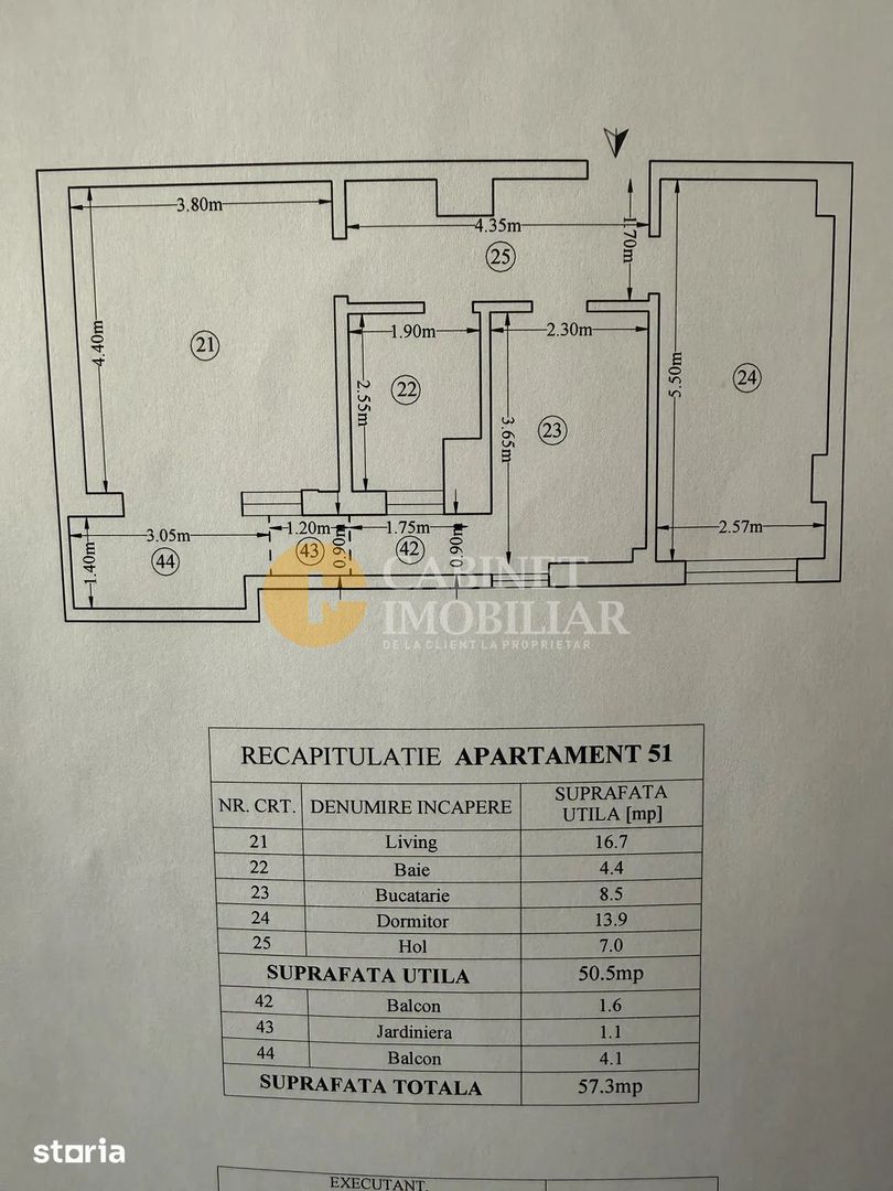 2 camere, decomandat, etaj intermediar, Tatarasi, bloc 2024! - Poză 9