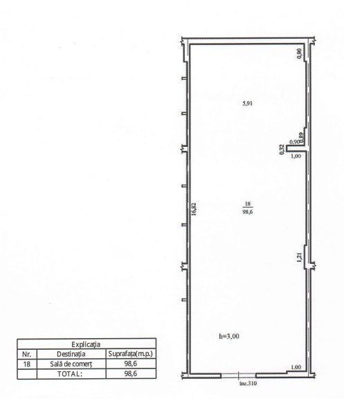 Vânzare, spațiu comercial, 98,6 mp, strada Ioana Radu, Buiucani - Poză 13