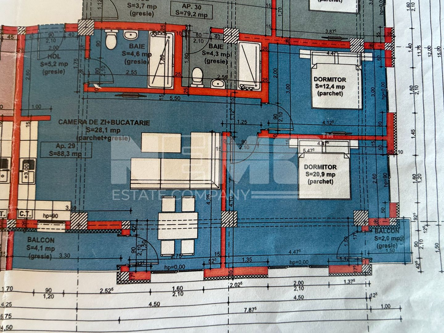 Apartament NOU | 130.000 Euro | 3 CAMERE | 88,3 mp - Poză 1