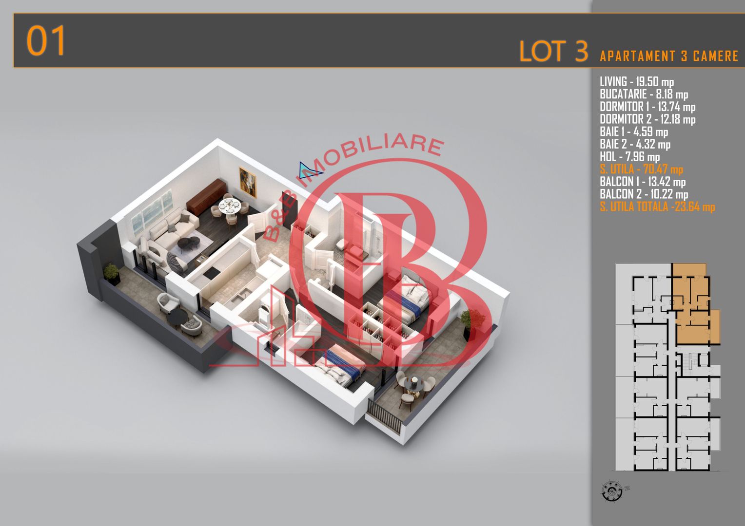 Apartament 3 camere Titan Th. Pallady-Sector 3-Metrou Teclu - Schiță 1