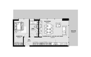 Apartament 2 camere de vânzare | 53,3 | Zona Autogară | Etaj 6 - Poză 1