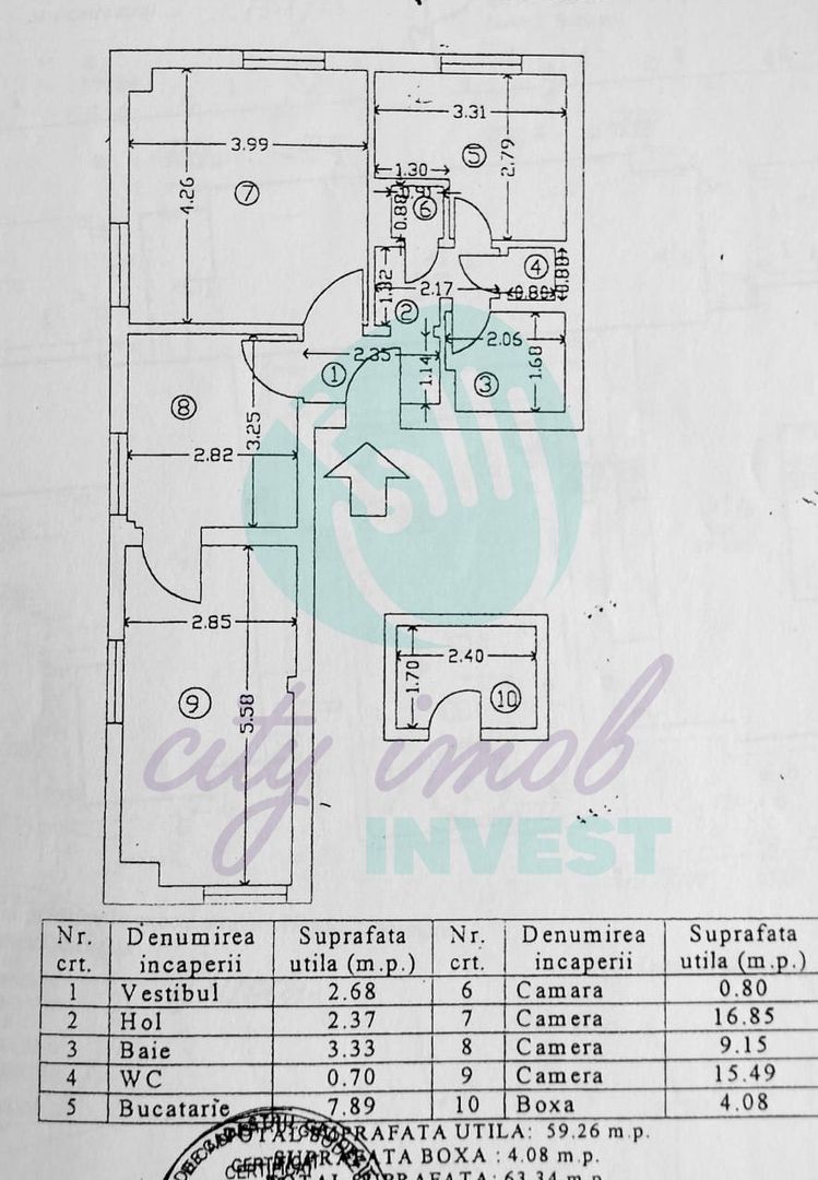 3 camere cu terasă lângă Stadionul Național - Poză 4