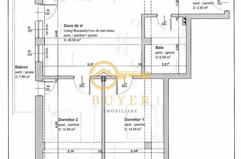 Ap cu 3 camere, etaj 2 si balcon8mp- Incalzire in pardoseala, Selimbar - Poză 4