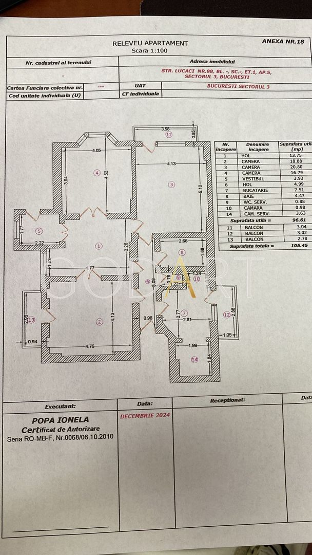 Apartament in vila interbelica | singur pe etaj - Schiță 25