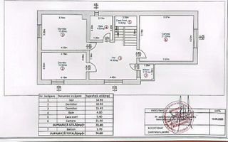 Casa individuala 5 camere/pivnita/garaj/ teren/460mp ,Turnisor/SIBIU - Schiță 14