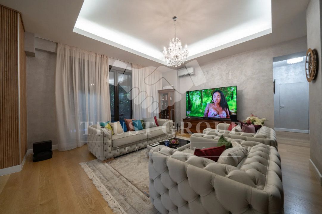 Apartament 5 camere Herastrau | Parter cu 100mp curte | 2 Locuri Parcare+Boxa - Poză 6