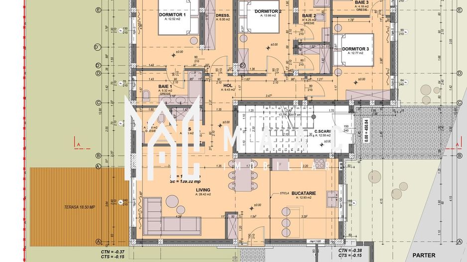 Apartament 4 camere I curte 173 mp I 4 băi I  predare la cheie I Comision ZERO - Poză 8