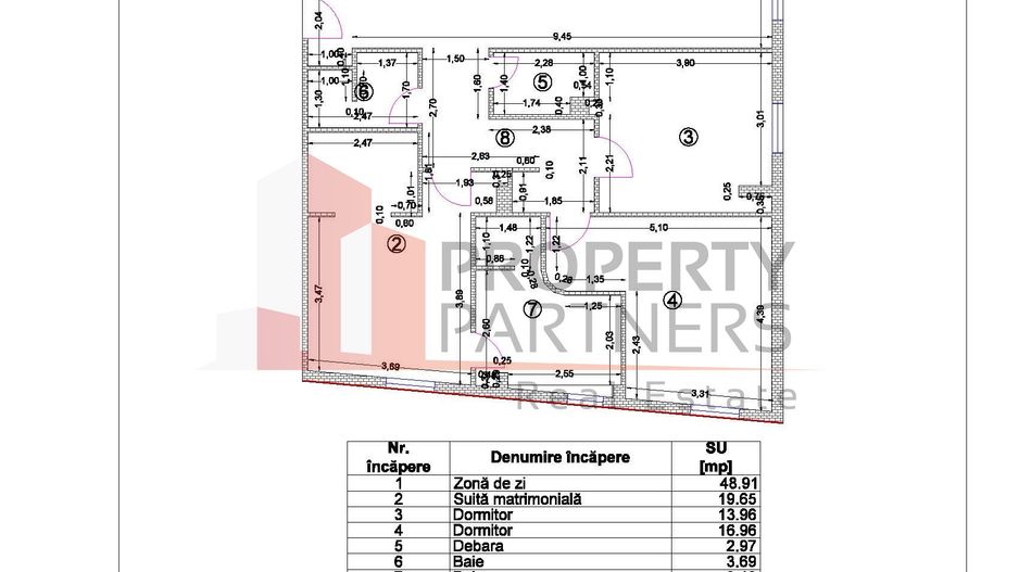 Apartament 4 camere Water Lily - Baneasa - Schiță 9