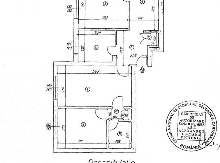 Apartament 4 camere mobilat și utilat Str. Soldat Vasile Croitoru - Schiță 14
