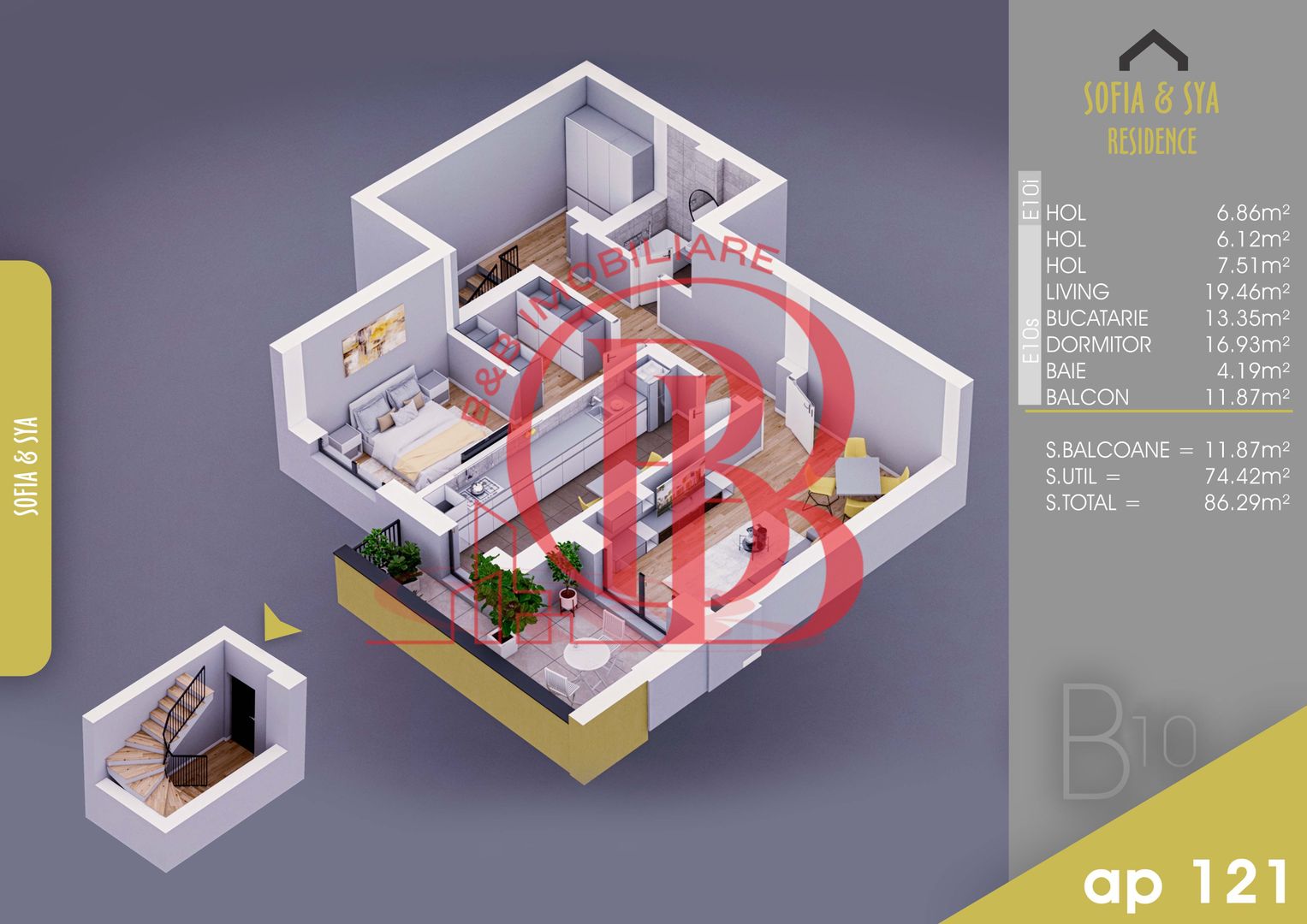 2 camere finalizat -acte gata- Pallady -Metrou Nicolae Teclu - Schiță 6