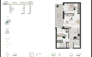 COM 0% Penthouse superb cu 3 camere | Denya Forest - Poză 11