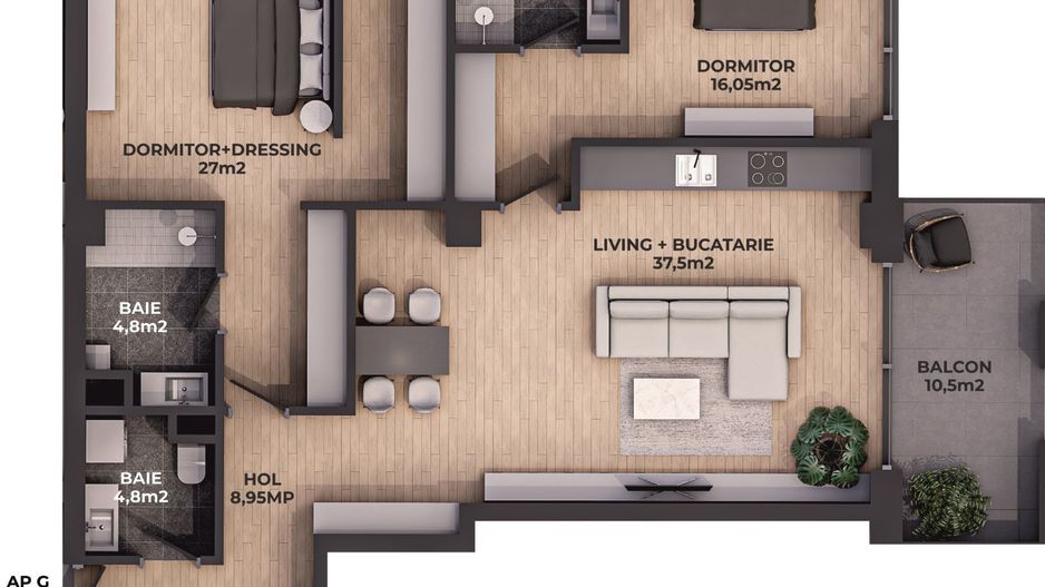 Apartament 3 camere | 135 mp | 3 bai | Padurea Baneasa - Poză 1