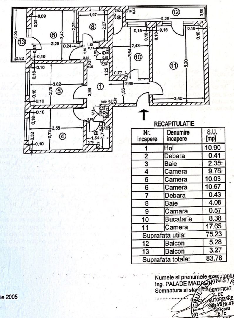 Apartament 4 camere Aparatorii Patriei | Universitatea Spiru Haret - Schiță 13