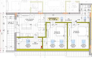 Apartament cu 3 camere/76mp/3 minute de statii autobuz. - Poză 2