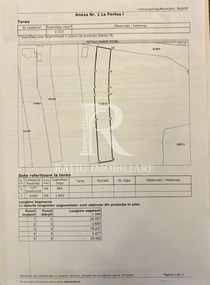 Teren intravilan 2323 MP | Apateu | Bihor - Poză 2