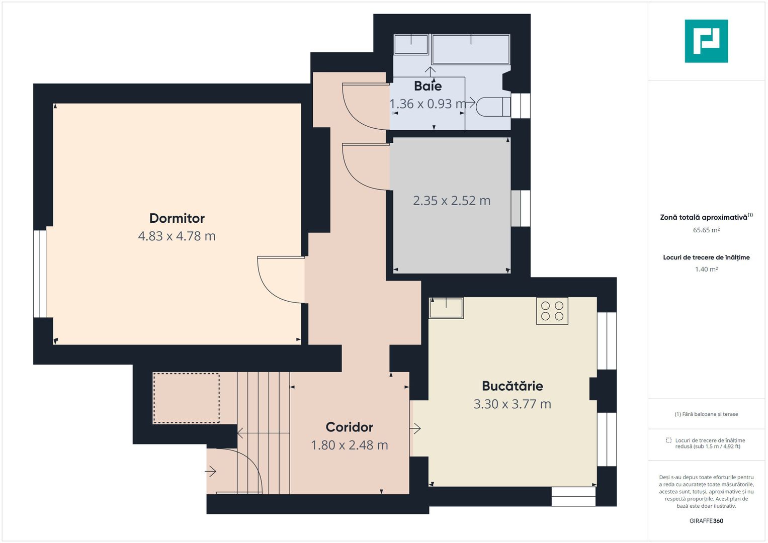 Apartament cu 2 camere în zona Medicinei - Poză 7