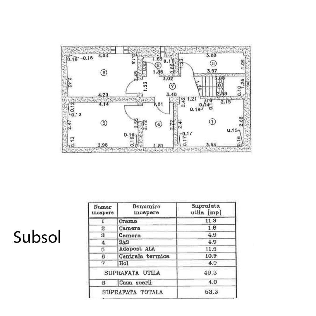 Teren+Vila S+P+1 COCIOC-PERIS  Nu ratati ocazia de a o viziona ! - Schiță 2