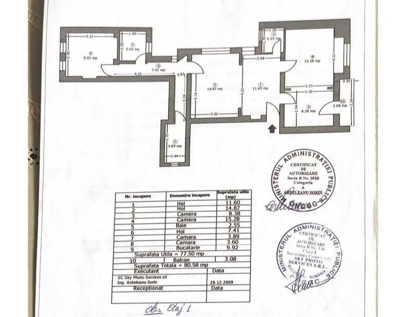 Apartamet de vânzare 3 camere+living -  Cișmigiu - renovat, Fără Risc Seismic - Poză 11