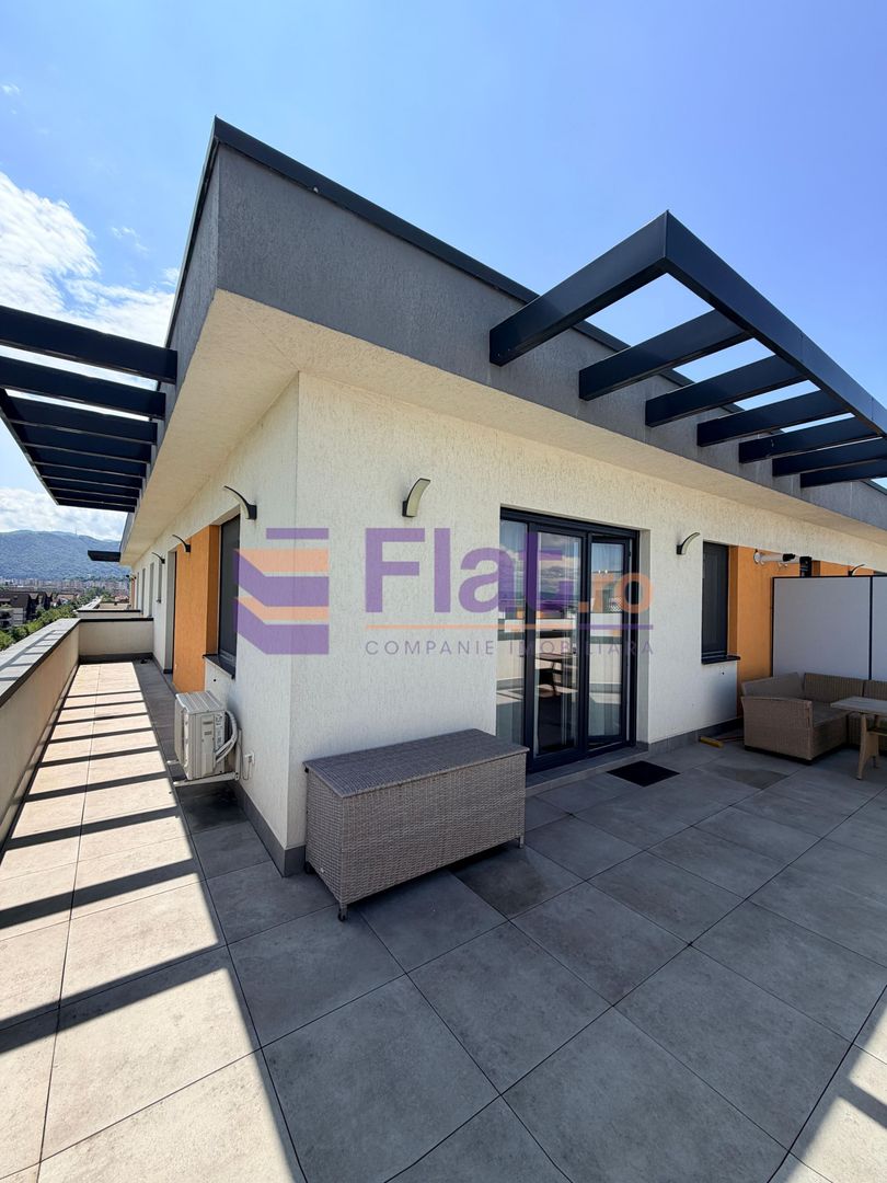 Penthouse de închiriat | 2 camere | Coresi – Tractorul | Terasă 50 mp - Poză 3