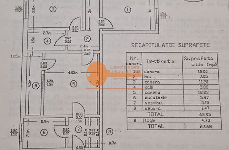 3 camere complet renovat – Drumul Taberei / Râul Doamnei - Schiță 7