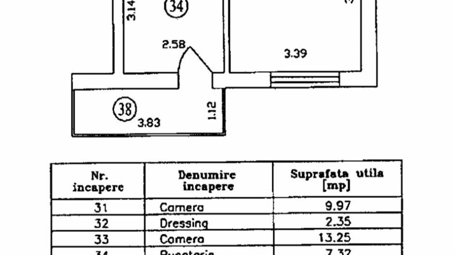Berceni -Parc Straja 2 camere bloc nou - Schiță 4