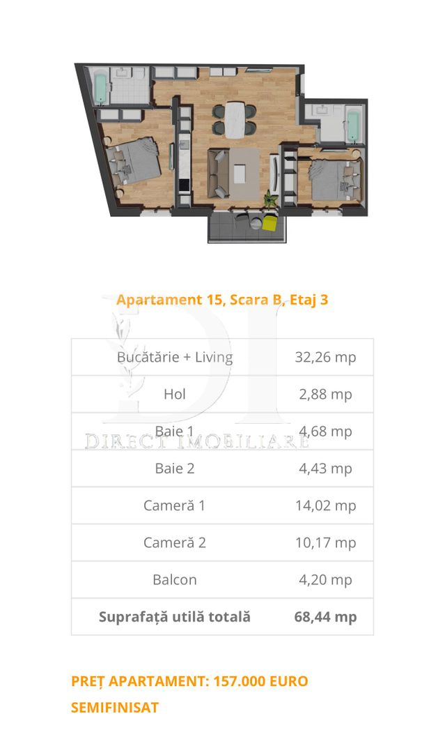 Apartament etaj intermediar / Zona Vivo - Poză 4